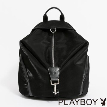 PLAYBOY - 大後背包  Glittering Waves系列 - 黑色