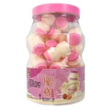 AJI OKASHI 味覺百撰 優格草莓風味糖  240g  1罐