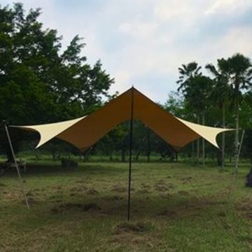 【TiiTENT】630x630cm 棉感八角Wing630天幕.客廳帳棚(耐水壓 10000mm)/TPW630KH 卡其