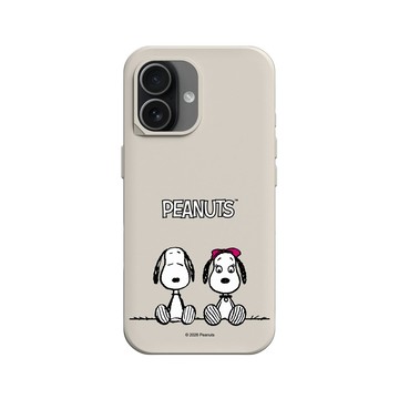 iPhone 17 SolidX 貝殼灰 - 史努比 Snoopy - With Belle