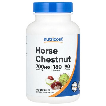 Nutricost, 七葉樹，700 毫克，180 粒膠囊（每粒膠囊 350 毫克）