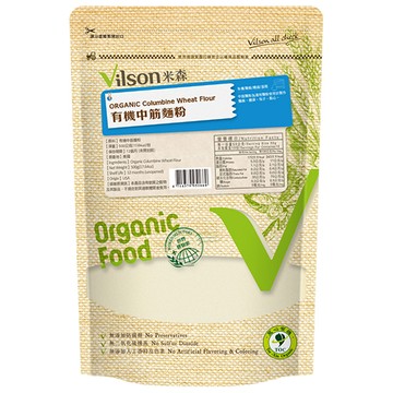 【米森 vilson】有機中筋麵粉(500g/包)