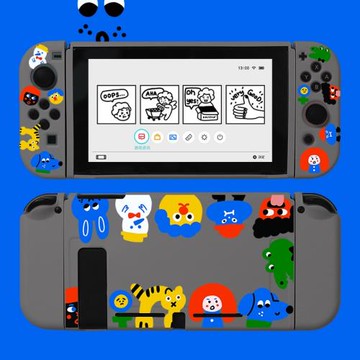 和風貓飯小怪獸任天堂switch2保護殼oled保護殼NS2軟殼磨砂白灰色