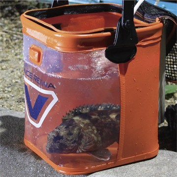 【世界釣具】PROX VIECO VC-217 汲水袋 單面可透視 取水袋 水桶 取水桶 附有置竿架 7L大容量
