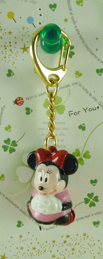 【震撼精品百貨】Micky Mouse 米奇/米妮  鑰匙圈-米妮鈴鐺 震撼日式精品百貨