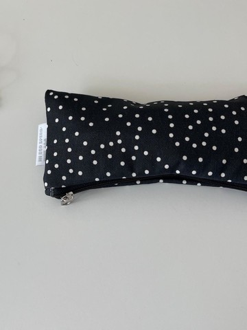 Polka Dot Pencil Case [Black]