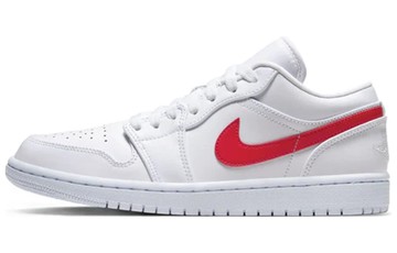 JORDAN 1 LOW WHITE UNIVERSITY RED WOMENS
