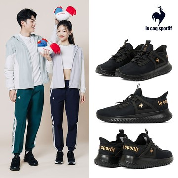 【LE COQ SPORTIF 法國公雞】EZE 運動鞋 男鞋 女鞋-黑色LWW73276