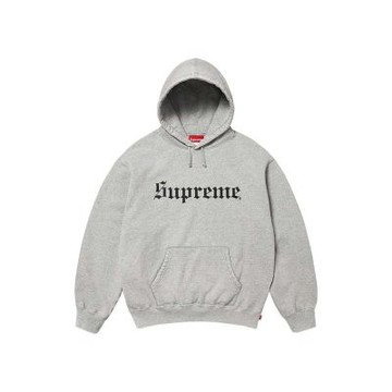 Supreme Washed Old English Hooded 灰色 連帽上衣 帽T SUP-569 [台灣現貨]