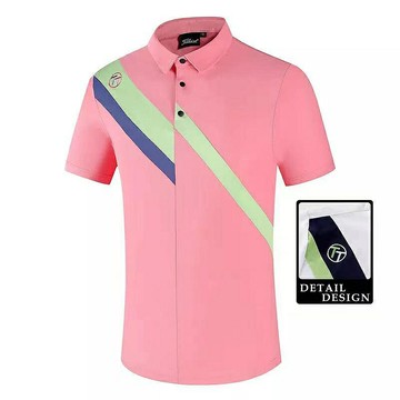 Titleist 高爾夫服裝男士短袖t恤夏 速乾透氣Golf男裝翻領POLO高彈上衣球衣