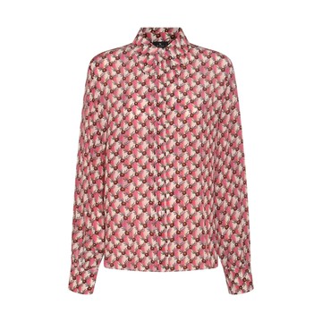 Etro - Pink Multicolour Silk Floralia Shirt