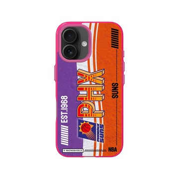 iPhone 16 Clear 粉漾桃 - NBA - 復古球員卡-鳳凰城太陽 Phoenix Suns - Vintage Card