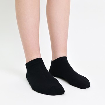 JINYU 超耐毛巾船襪4雙入-黑色