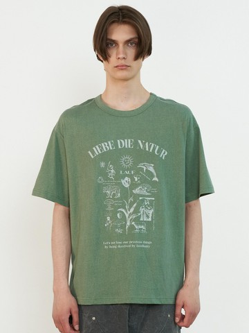 Liebe Logo T Shirt Pigment Green