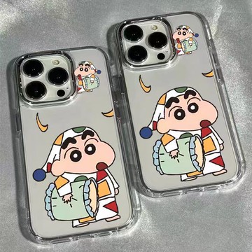 免運+隔日🚚iphone手機殼/抱枕小新/適用於蘋果17promax 16Pro 15plus 14 13 12 11