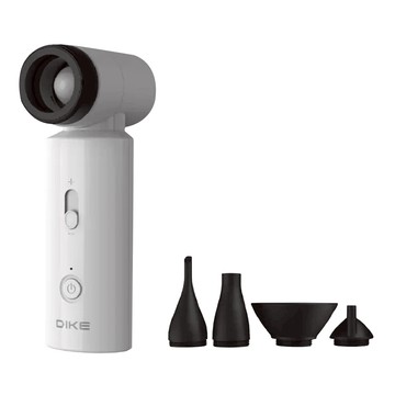 DIKE 多功能渦輪暴風扇 Set 6000mAh動力電池 超長續行 超高轉速80000RPM 搭配四種風嘴  DUF330  白色