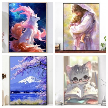 💛台灣製造💛盒裝💛 新款5D鑽石畫 DIY鑽石貼畫 滿鑽 水鑽貼畫 手工點鑽畫 黏鑽畫 磚石貼畫 立體貼鑽畫 大幅 手作