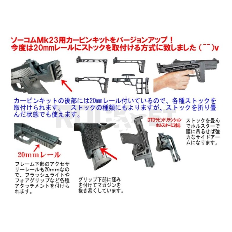 東京マルイソーコムMk23用カービンキット-