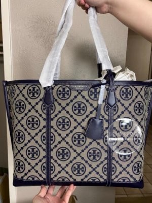 現貨小資女TB包全新正品Tory Burch 83312 大款PERRY 緹花帆布三格拖特包公文包通勤包推薦| Yahoo奇摩拍賣| LINE購物