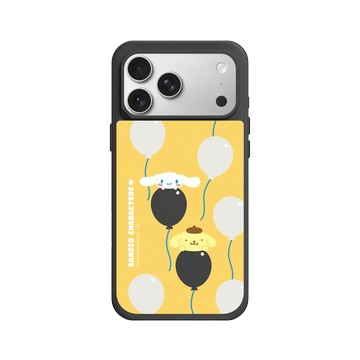 iPhone 17 Pro Max SolidX 黑 - 三麗鷗-布丁狗＆大耳狗綜合圖 Mix Characters - 派對系列-派對氣球