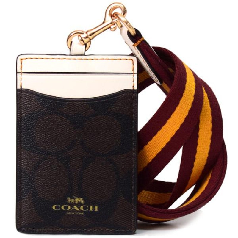 コーチ カードケース COACH コーティングキャンバス レザー