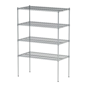 【dayneeds】荷重型 120x60x180公分四層電鍍(鎖管)波浪架