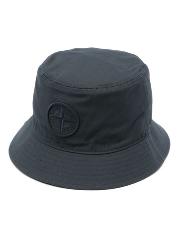 Stone Island - Compass-motif cotton bucket hat - men - Cotton/Cotton - XL - Blue