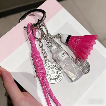 🔥臺灣熱賣⚡️羽毛球礦泉水掛件情侶禮物掛件鑰匙扣包包掛飾書包多巴胺miu系列🎉