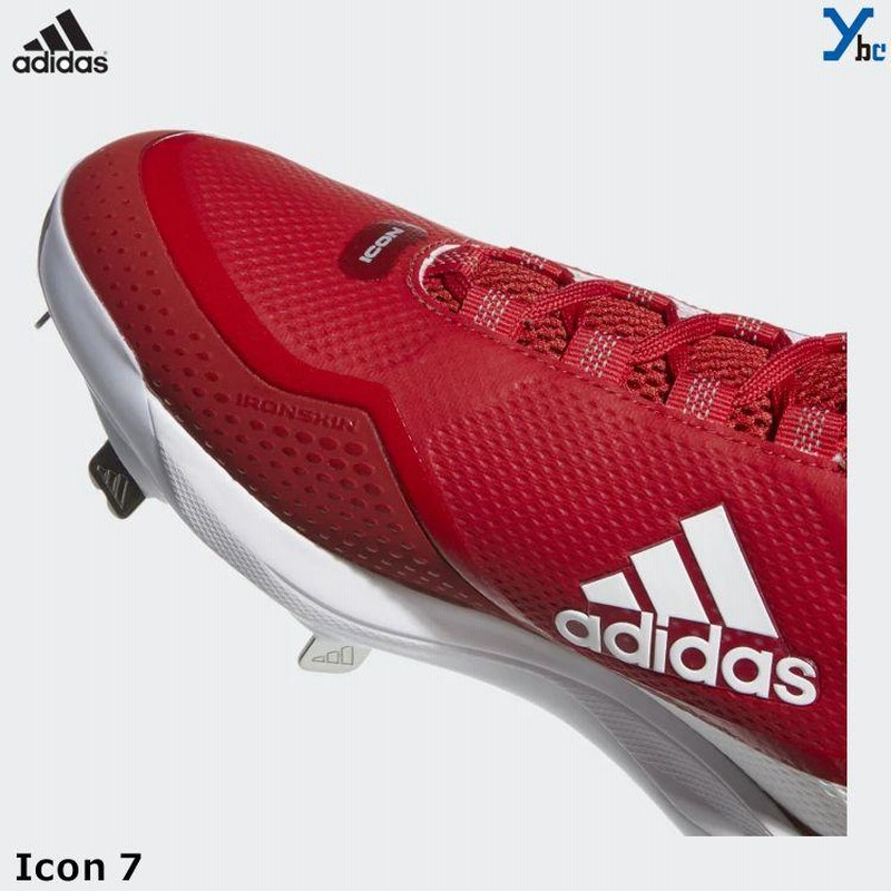 adidas 野球スパイク28cmレッド adidas アディダス 野球 金具スパイク レッド ホワイト