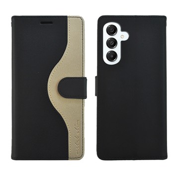 Metal-Slim Samsung Galaxy A56 5G 黑金撞色前扣磁吸TPU皮套