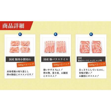 ふるさと納税 お肉の定期便　豚肉セット　(３か月)　お肉合計　12kg 高知県高知市