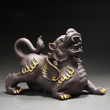 紫砂茶寵擺件貔貅招財茶玩家用茶桌茶盤茶臺茶具配件精品寵物可養