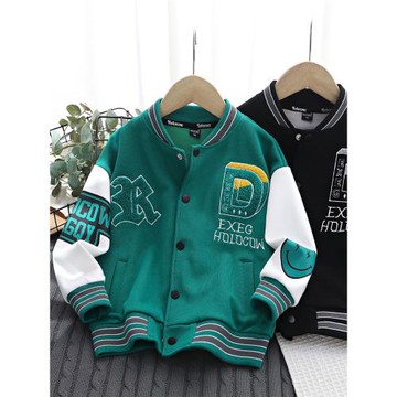 春秋款男童開衫新款外套洋氣休閑上衣兒童棒球服立領時尚百搭童裝