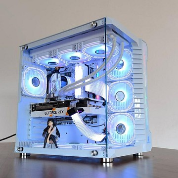 機殼 玩嘉羅賓III電腦機殼臺式機EATX側透360水冷海景房游戲支4090顯卡