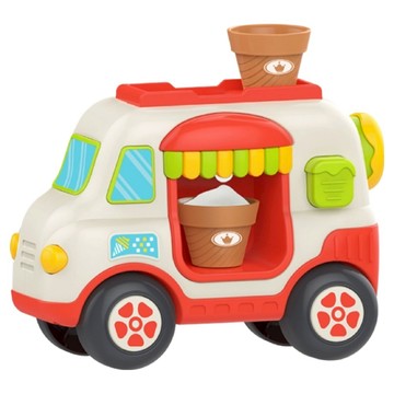 OhBabyLaugh 手動泡泡霜淇淋車車  紅色  1個