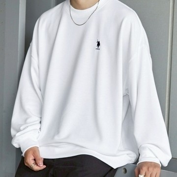 U.S. POLO ASSN. 大學T 刺繡LOGO 上衣 長袖 多色  56280361