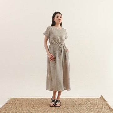 Wangyue_望月抽皺洋裝_25SF106_灰