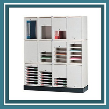 【必購網OA辦公傢俱】 CP-6404+CP-6405B+CP-6407+CP-04 四排腳座 公文櫃 資料櫃 效率櫃