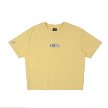 KANGOL 女 短版經典繡花T 6522101061