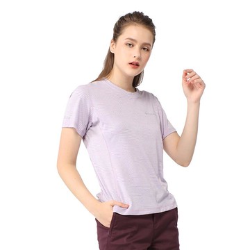 【TAKAKA】女 時尚快乾緹花T恤『淺粉紫』S51835