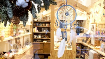 手作捕夢網掛飾 - 紫水晶吊飾