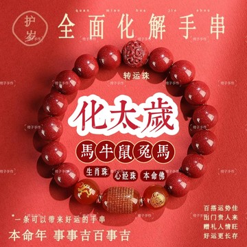 🙏🏻紫南宮過爐 開光🙏🏻2026年馬年-天然紫金砂心經手鍊 本命年化泰歲手鍊 手串 招財開運手鍊 手環 本命佛手鏈 禮物