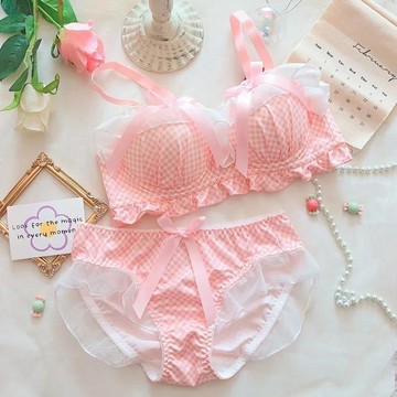 【可可裡】熱賣❣️內衣 無鋼圈內衣 日系內衣 少女內衣 蕾絲 小胸內衣 成套內衣 聚攏內衣 學生內衣 可愛內衣