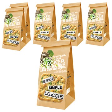 SUNFRIEND 奇亞籽青蔥藍藻餅乾  180g  6個