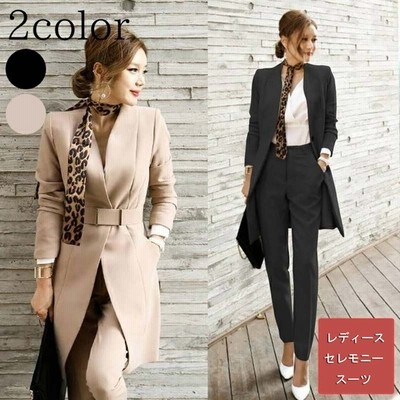 スーツ 母 オフィスカジュアルママ パンツスーツ ジャケット レディース セレモニースーツ オフィスカジュアル 通販 Lineポイント最大get Lineショッピング