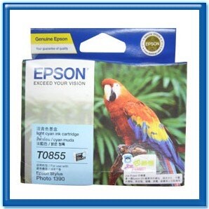 EPSON T122500 (T085500) 淡藍色原廠墨水匣
