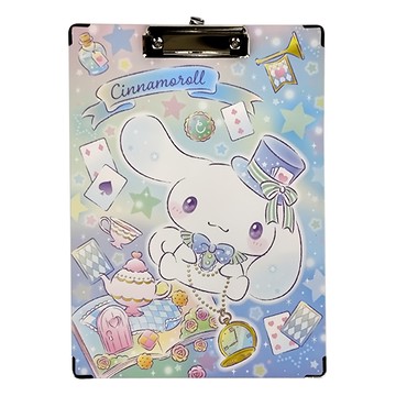 NAN PAO 南寶文具 A4 板夾 (玉桂狗 Cinnamoroll / 庫洛米 Kuromi)  硬紙板好書寫  鐵夾式固定好資料  A款  1個