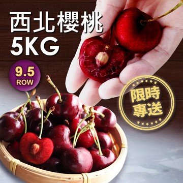 【築地一番鮮】9.5ROW華盛頓西北櫻桃5kgx1箱(5kg/箱)免運組