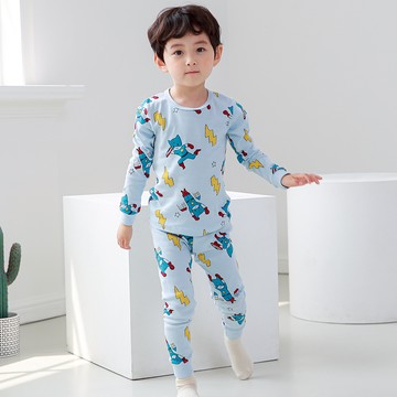正韓 Cogibu - 極舒適無螢光劑 100% 有機棉幼兒/兒童睡衣/家居服套裝組-閃電俠