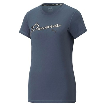 【PUMA官方旗艦】訓練系列Script短袖T恤  女性 52251518